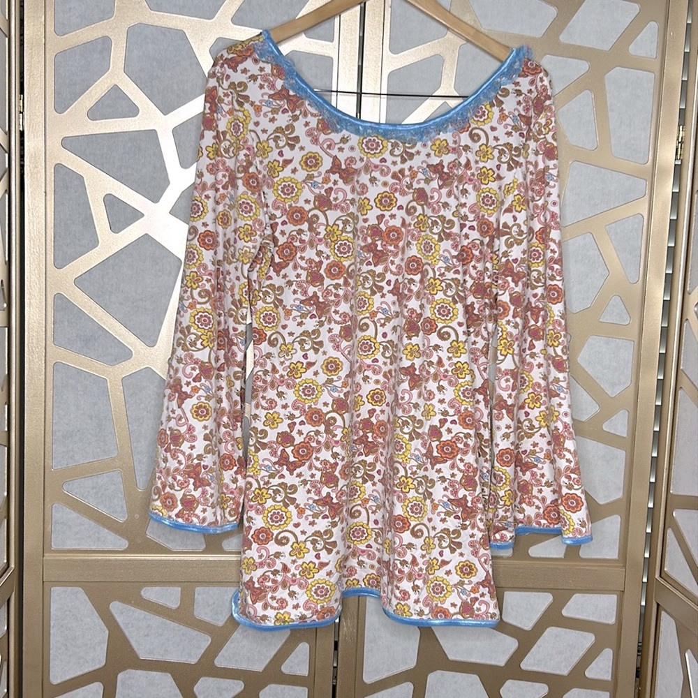 Seven Til Midnight Mini Paisley Dress/Sleepwear/Costume Size 1X-2X